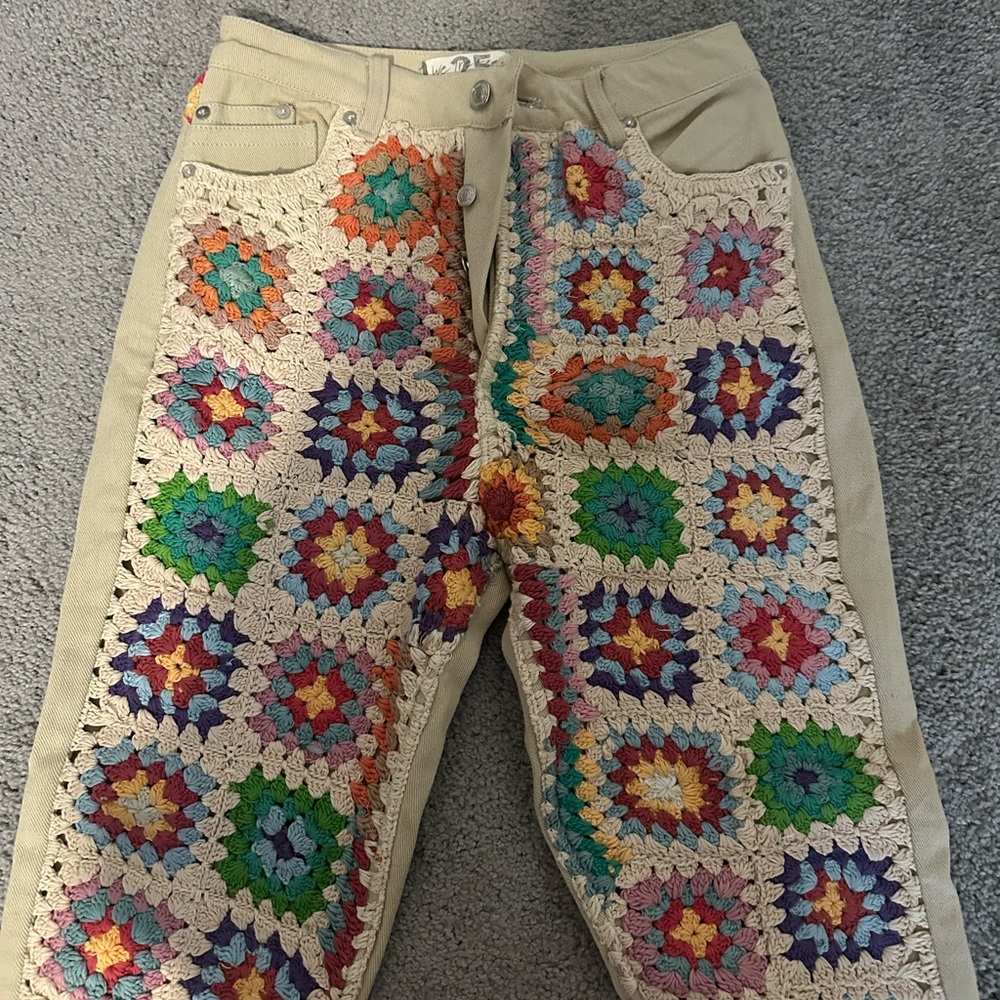 Free People Crochet Pants